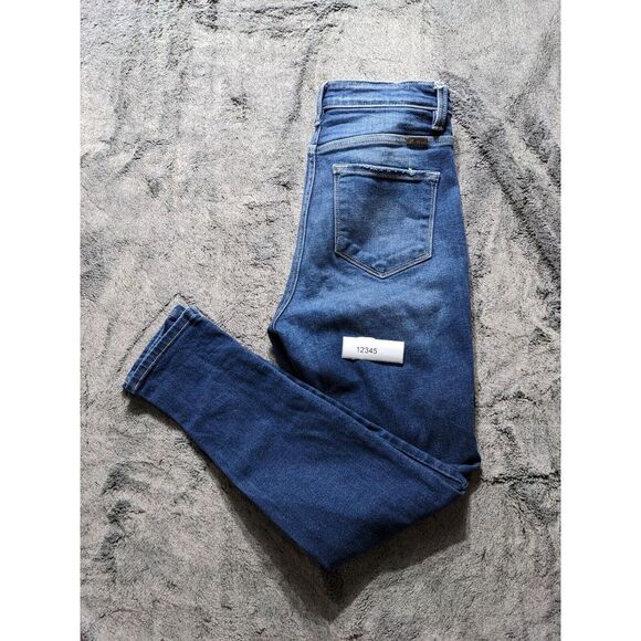 Kancan Distressed Skinny Women's Jeans Size 7/27 Medium Wash - Picture 13 of 13